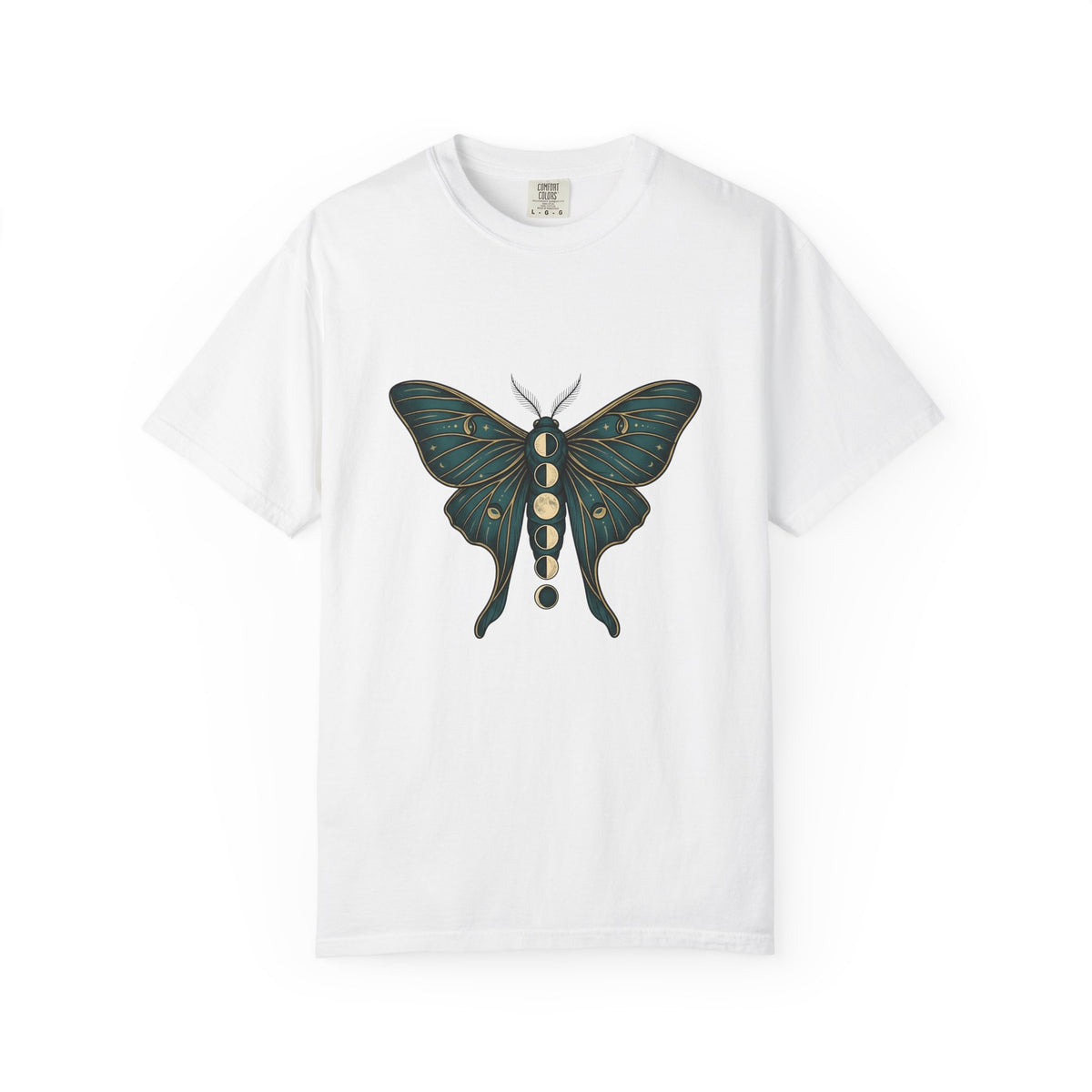 Luna Butterfly T-Shirt Boho Chic Astrology Gift Women Mystical T-Shirt Butterfly T-Shirt Bohemian Enthusiast Magical T-Shirt Zodiac Graphic Retro