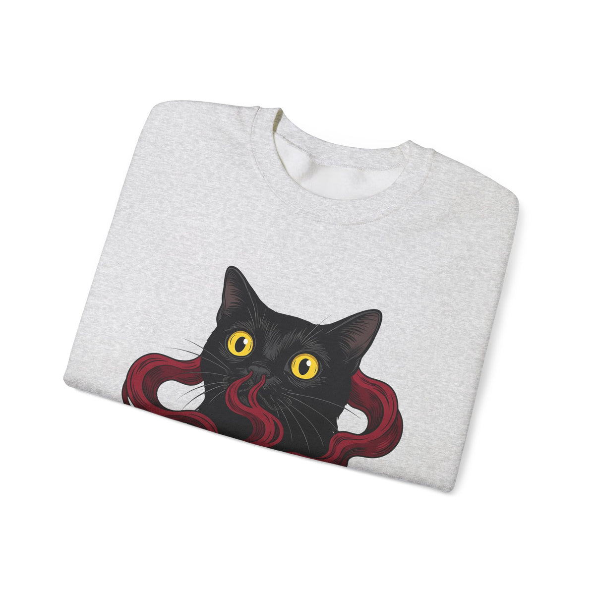 Black Cat Cat Magic Gift Haunted Kitten Cat Fan Spooky Occult Old Fashioned Smudge Sweatshirt