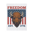 Buffalo Head Blanket America Independence Gift Women Antique Blanket Bison Blanket Patriot Fan Vintage Blanket Liberty Graphic Heritage Stars