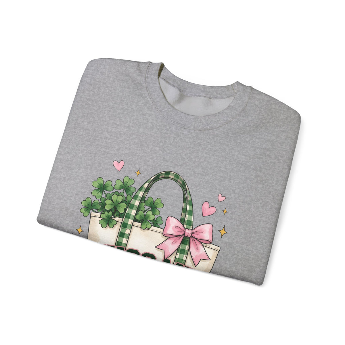 Clover Sweatshirt Sweatshirt St Patrick's Day Celebration Gift Women Paint Sweatshirt Tote Sweatshirt Shamrock Fan Painted Sweatshirt Party Graphic Sketch Pink