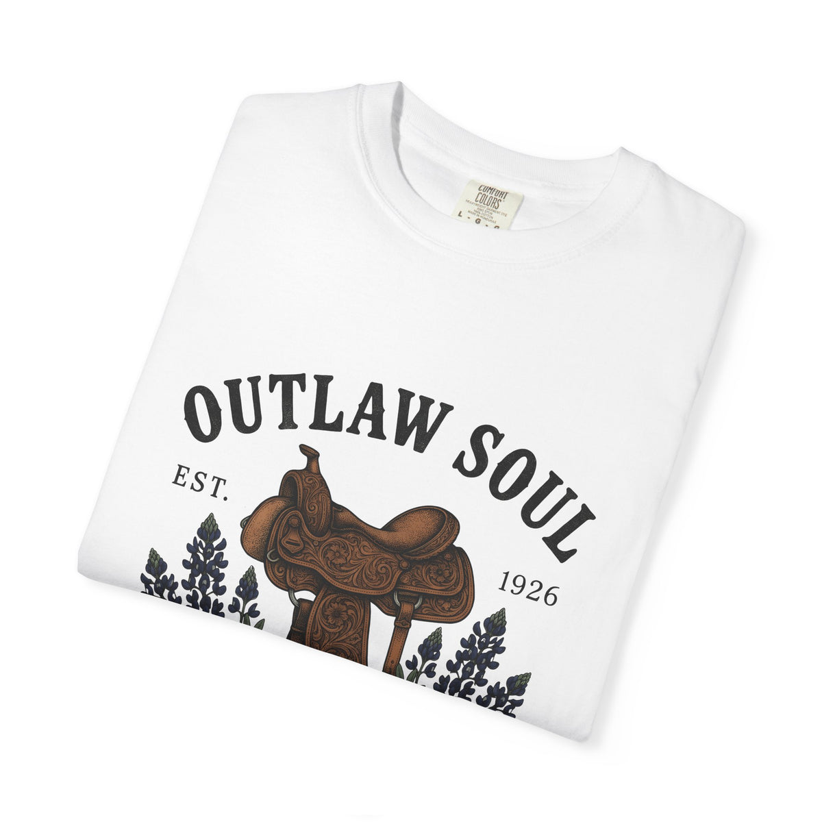 Riding Saddle T-Shirt Cowgirl Rodeo Gift Women Nostalgic T-Shirt Saddle T-Shirt Cowgirl Fan Western T-Shirt Rodeo Graphic Ink Drawing Marshal Star