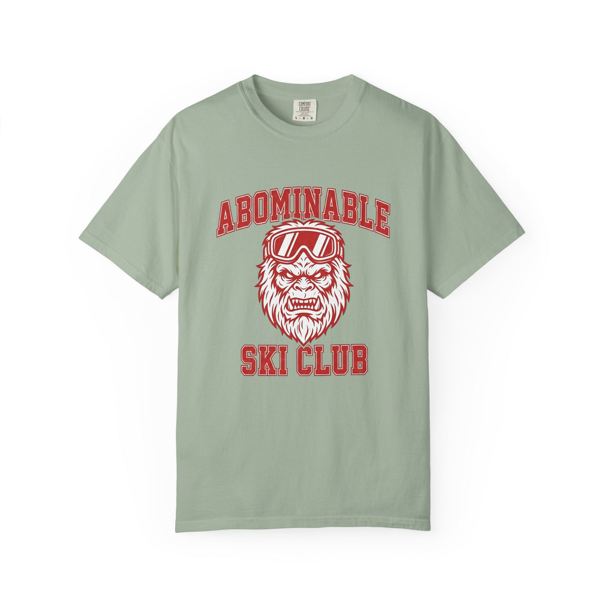Abominable Snowman Face T-Shirt Christmas Cold Gift Women Strong T-Shirt Yeti T-Shirt Xmas Fan Vintage T-Shirt Frosty Graphic Antique Snow Goggles