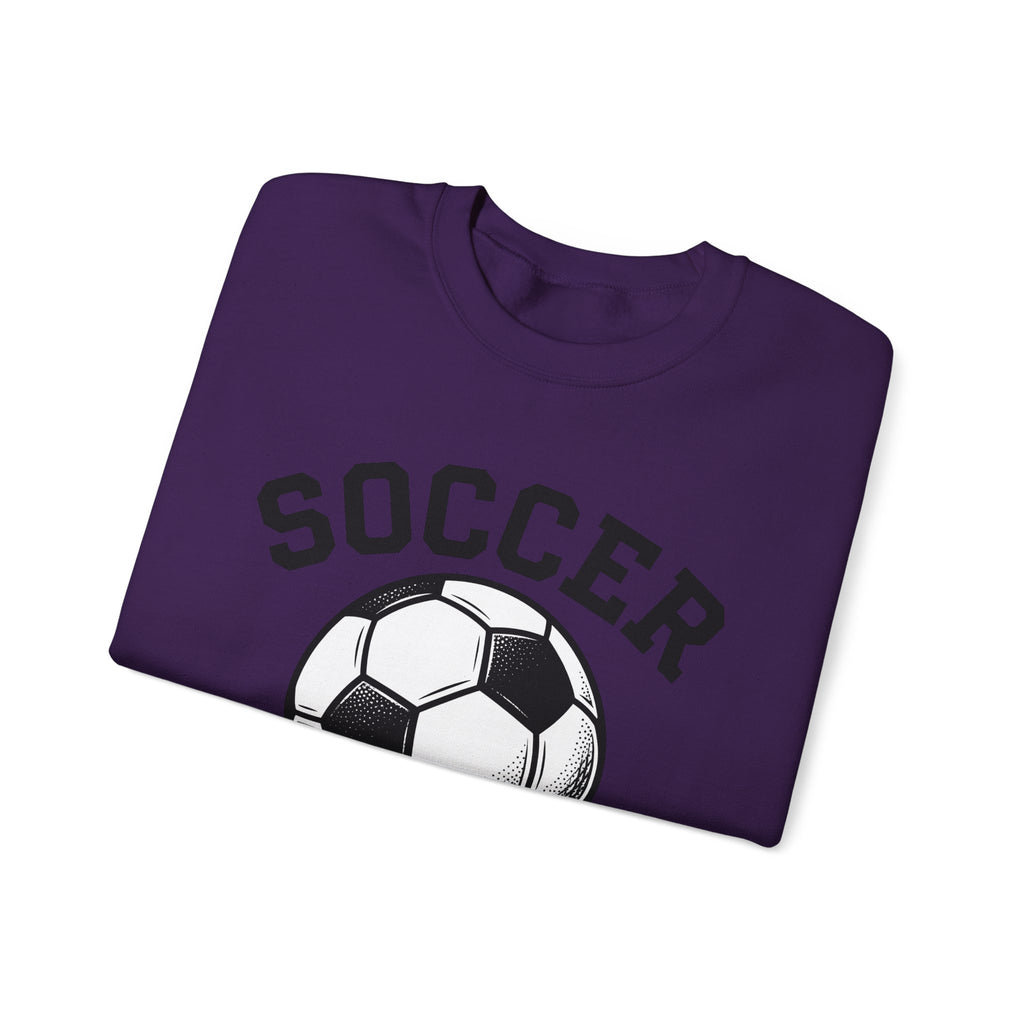 Soccer Ball Moms Sports Gift Vintage Football Mom Fan Retro Athletic Hand Drawn Varsity Sweatshirt