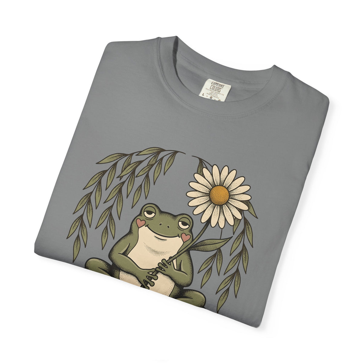 Frog Flower Cute Animal Gift Boho Toad T T-Shirt