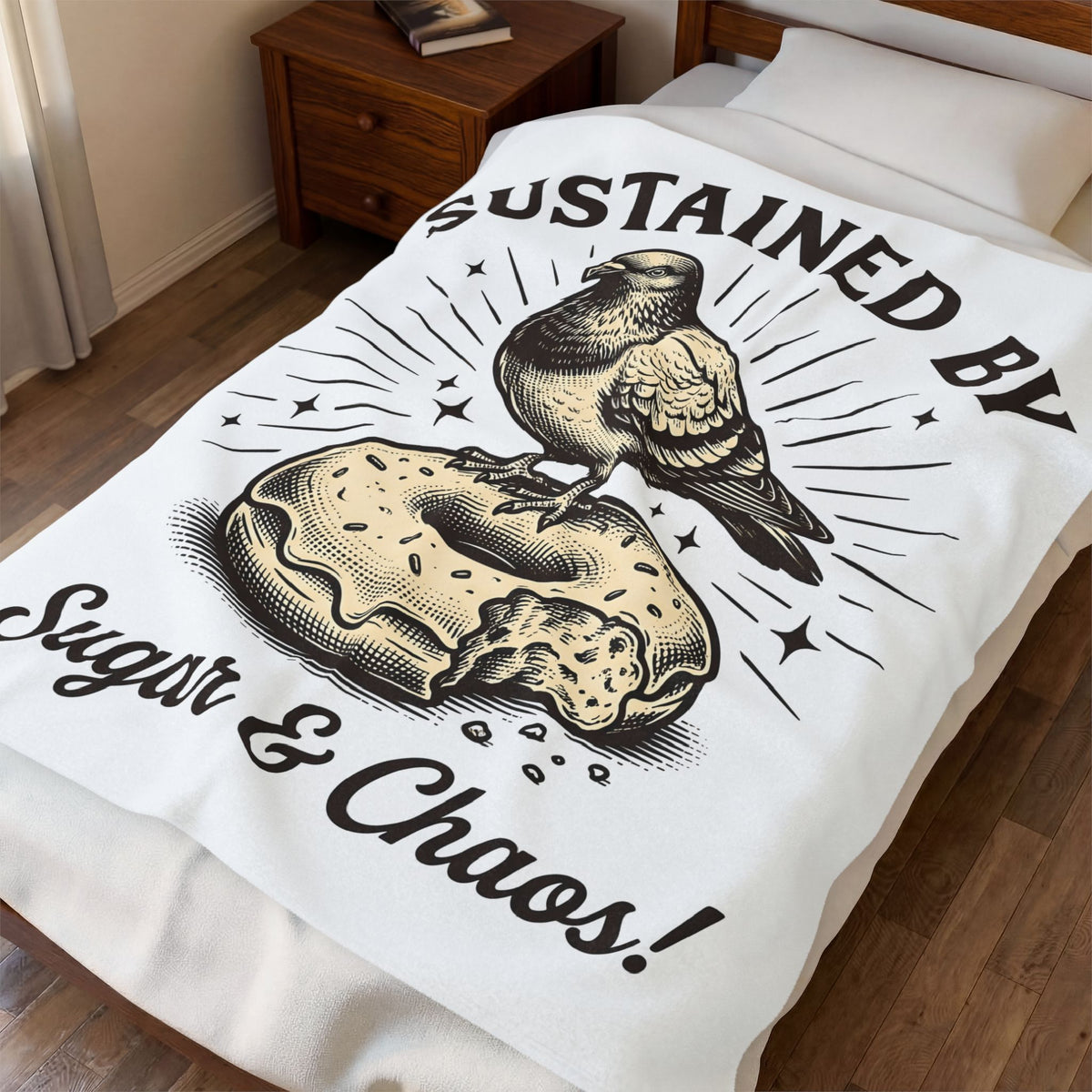 Bird Pastry Blanket Desserts Jokes Gift Women Retro Blanket Birdcake Blanket Pastry Fan Vintage Blanket Pun Graphic Sketch Glitter Blanket