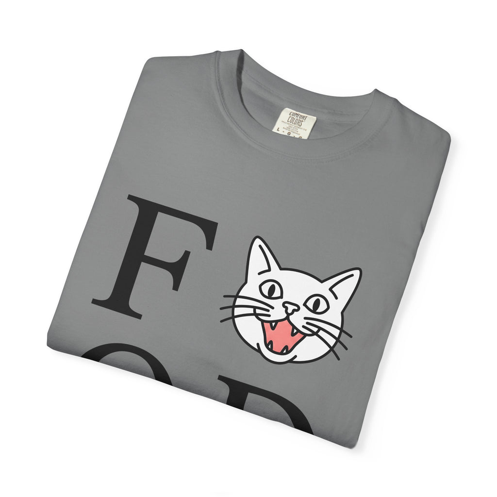 Cat Face Graphic T-Shirt Cat Humor Gift Women Minimalist T-Shirt Kitty T-Shirt Feline Fan Simple T-Shirt Funny Graphic Modern Bold Letters T-Shirt