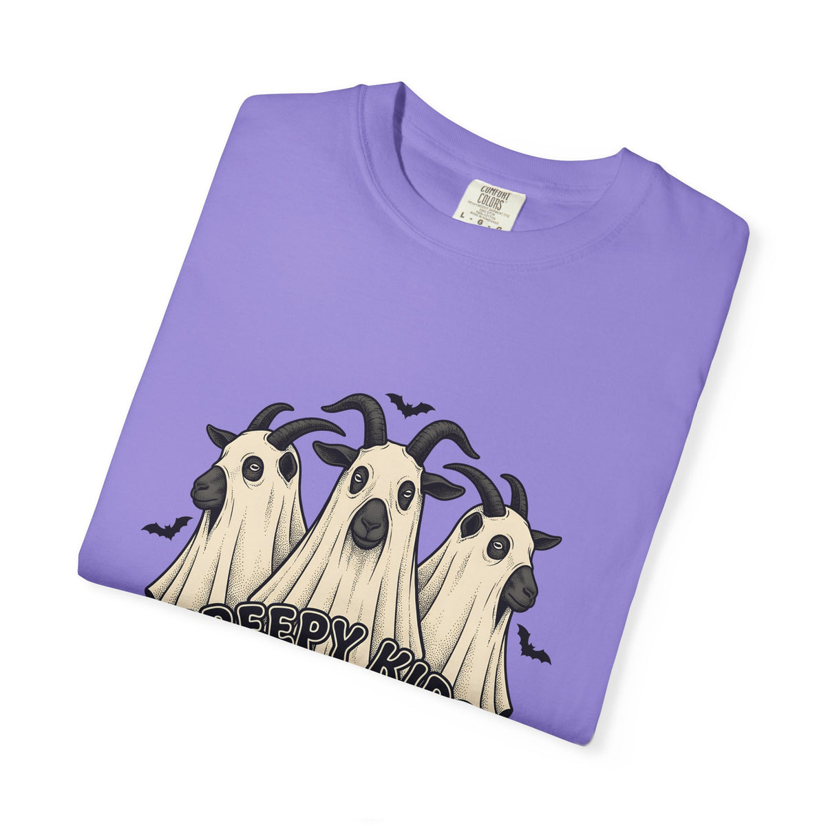 Phantom Goat Halloween Creature Gift Classic Specter Horror Fan Cryptid Monster Outline Carved T-Shirt