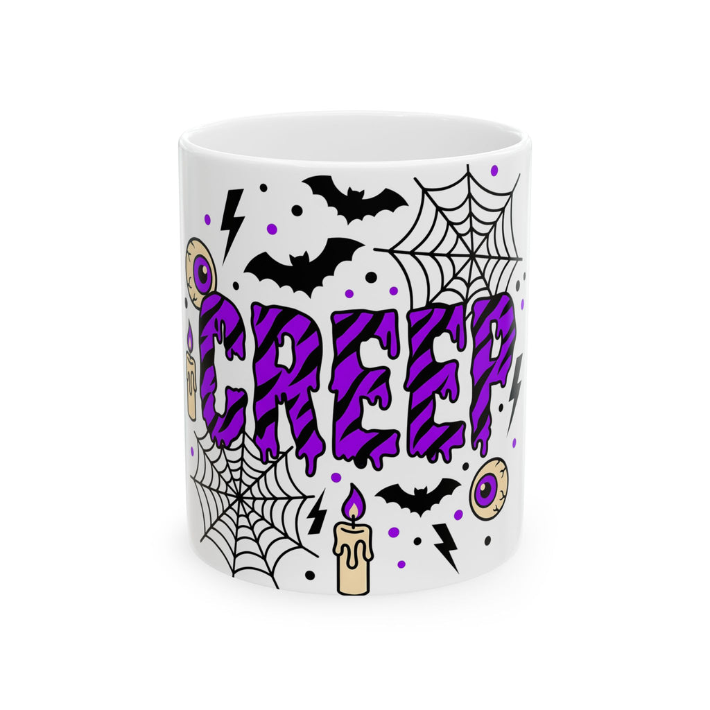 Bat Spider Webbing Mug Halloween Occult Gift Women Haunted Mug Spider Web Mug Horror Fan Spooky Mug Mystic