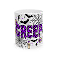 Bat Spider Webbing Mug Halloween Occult Gift Women Haunted Mug Spider Web Mug Horror Fan Spooky Mug Mystic