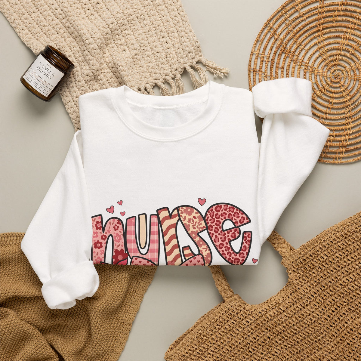 Nurse Nurses Healthcare Gift Adorable Nursing Nurse Fan Medical Staff Healthcare Sweatshirt