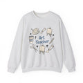 Painting Supplies Sweatshirt Teacher Study Gift Women Line Art Sweatshirt Art Materials Sweatshirt Educator Enthusiast Illustration Design Graphic Studying