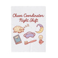 Sleep Items Print Blanket Moms Sleepytime Gift Women Line Art Blanket Bedtime Blanket Motherhood Enthusiast Illustration Design Slumber Graphic