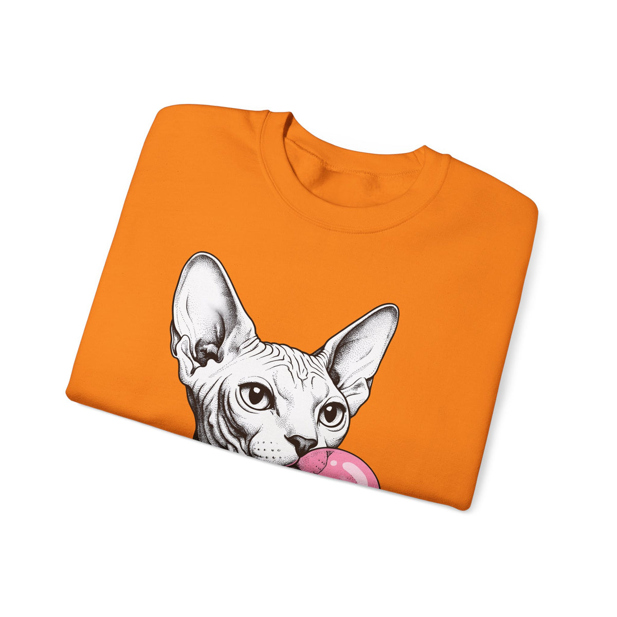 Sphynx Feline Sweatshirt Cat Pet Supplies Gift Women Neo Traditional Sweatshirt Cat Sweatshirt Cat Fan Faux Illustration Pet Accessories Graphic Clean