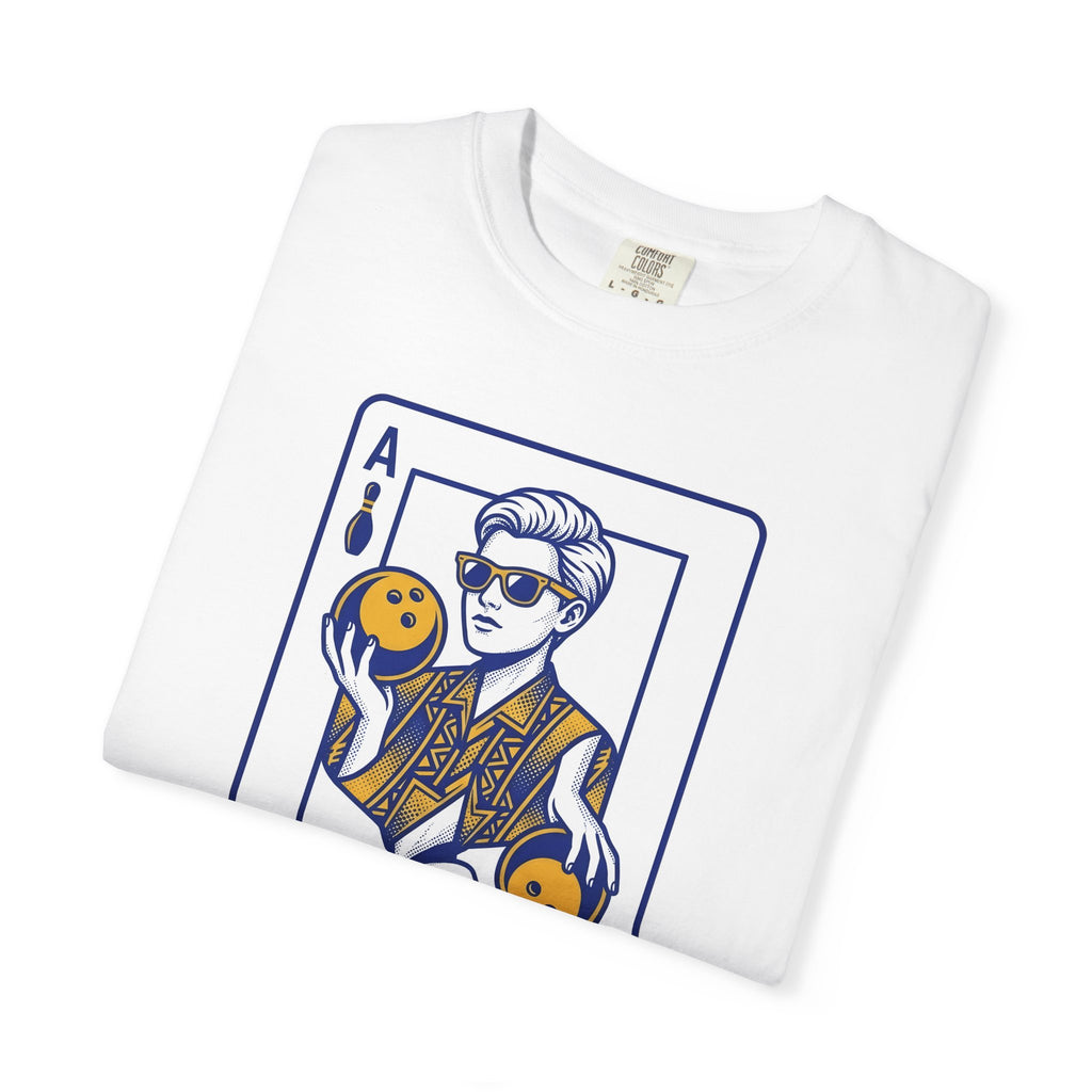 Bowling Pin Card T-Shirt Sports & Activities Recreation Gift Women Minimalist T-Shirt Bowling Scorecard T-Shirt Athlete Fan Simple T-Shirt Leisure