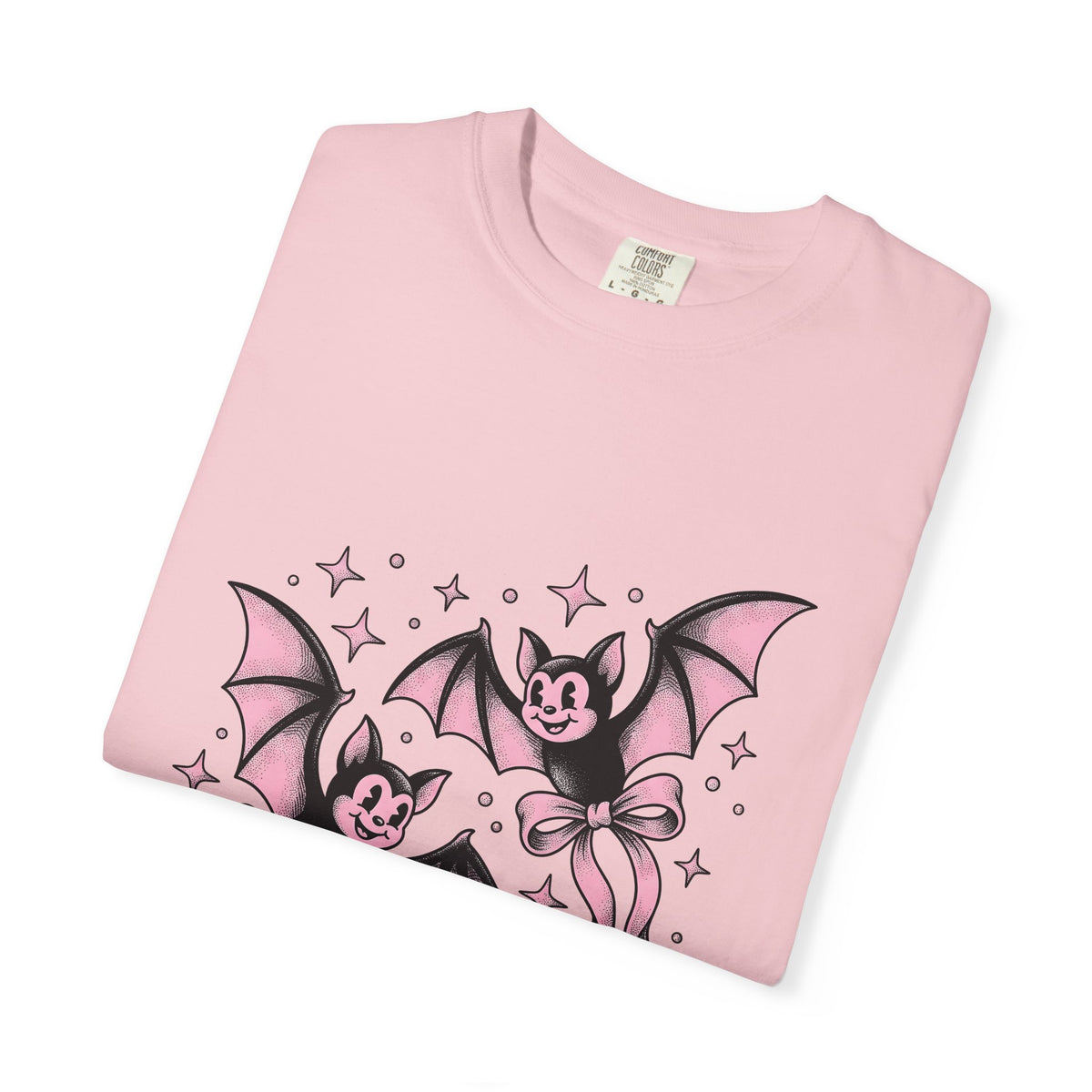 Sweet Bats T-Shirt Halloween Horror Gift Women Chibi T-Shirt Flying Fox T-Shirt Spooky Fan Creepy T-Shirt Horror Graphic Old School Hair Bows