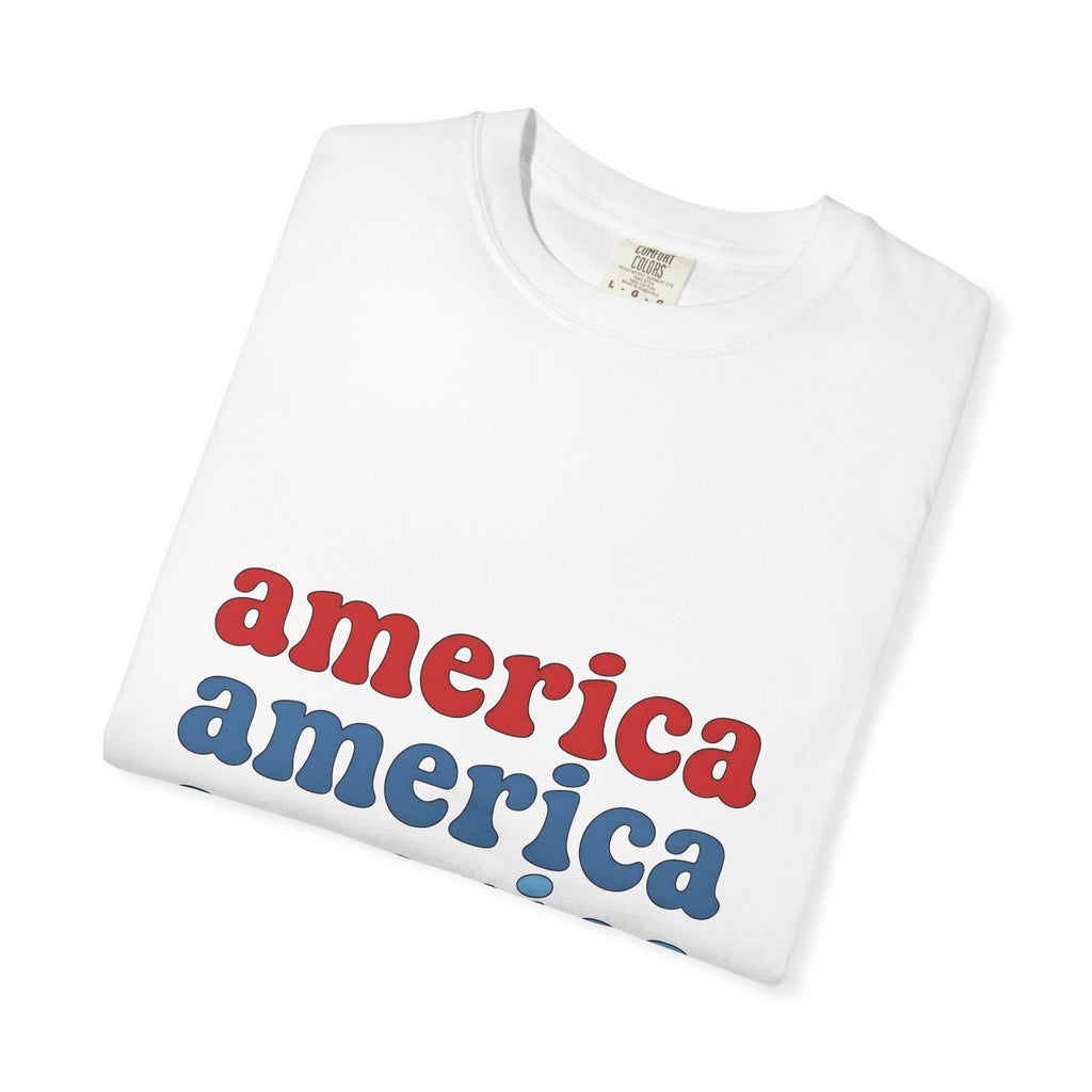Patriotic Message T-Shirt America Event Gift Women Nostalgic T-Shirt Patriot T-Shirt American Enthusiast Vintage T-Shirt Festival Graphic Clean