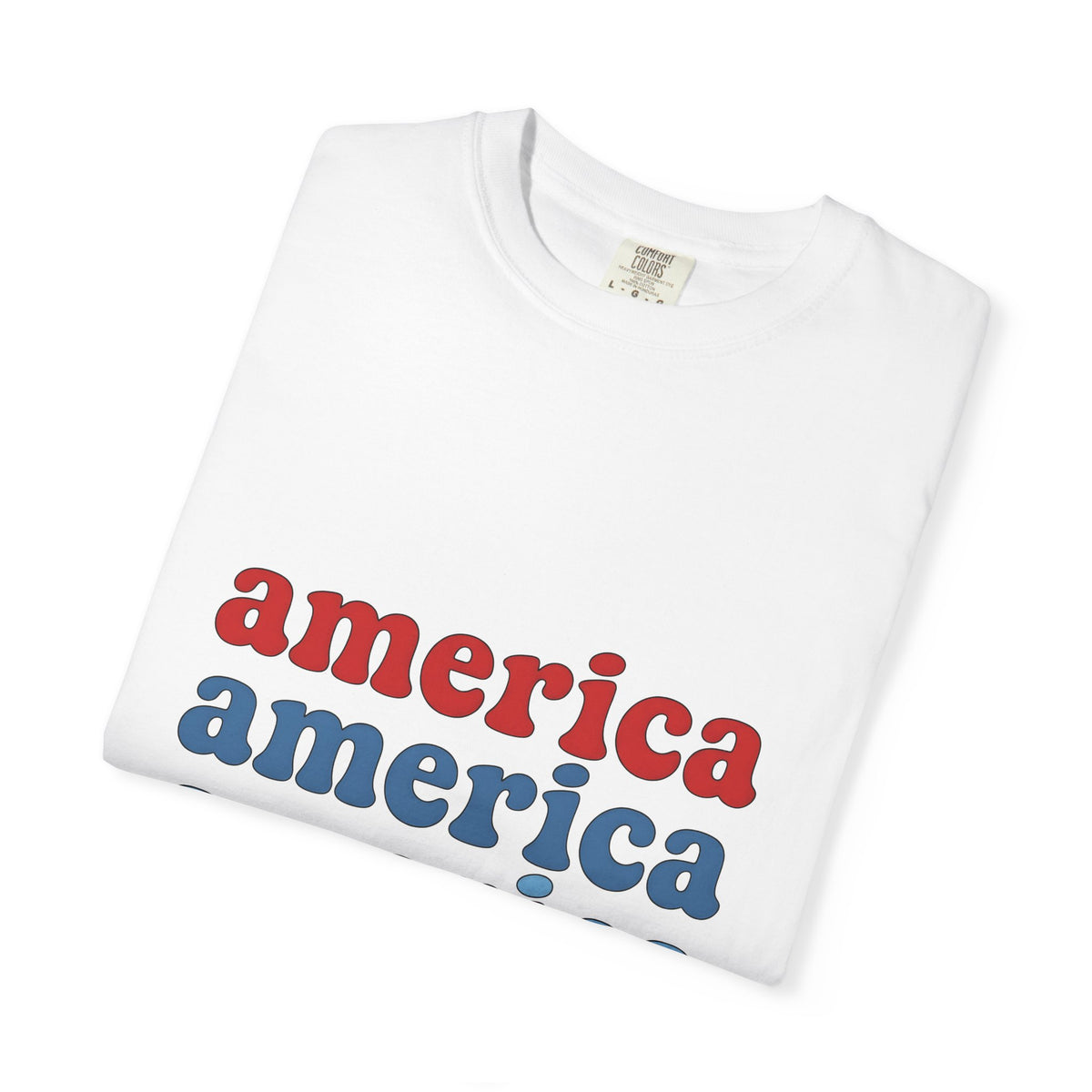 Patriotic Message T-Shirt America Event Gift Women Nostalgic T-Shirt Patriot T-Shirt American Enthusiast Vintage T-Shirt Festival Graphic Clean