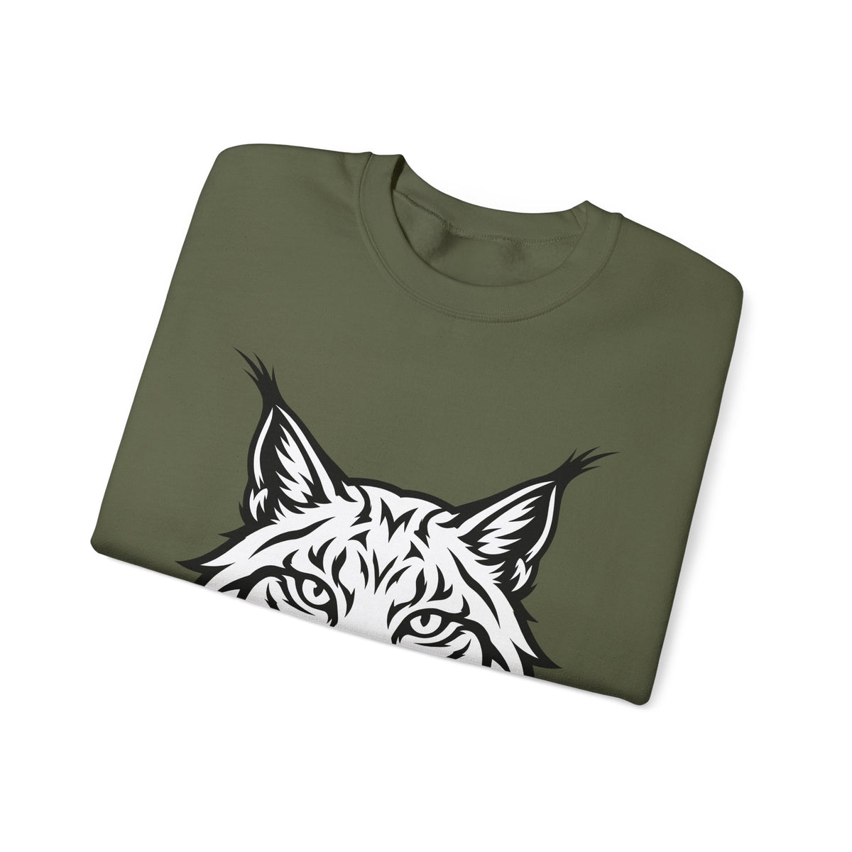 Lynx Head Sweatshirt Cat Wildlife Gift Women Bold Line Art Sweatshirt Bobcat Sweatshirt Cat Fan Line Art Sweatshirt Wildlife Graphic Tribal Wildcat Sweatshirt