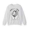 Crystal Hands Sweatshirt Boho Chic Spirituality Gift Women Line Art Sweatshirt Healing Crystal Sweatshirt Boho Fan Illustrative Design Spiritual Graphic