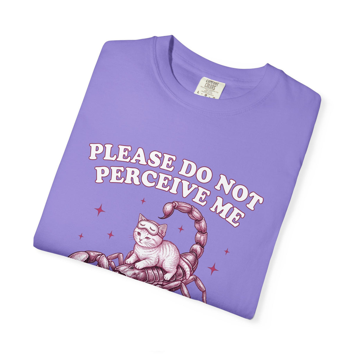 Cat Scorpion T-Shirt Cat Satire Gift Women Cartoon T-Shirt Scorpion T-Sh