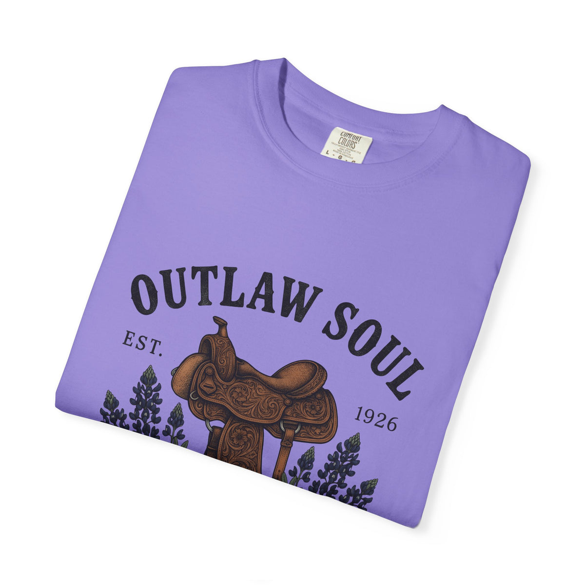 Riding Saddle T-Shirt Cowgirl Rodeo Gift Women Nostalgic T-Shirt Saddle T-Shirt Cowgirl Fan Western T-Shirt Rodeo Graphic Ink Drawing Marshal Star
