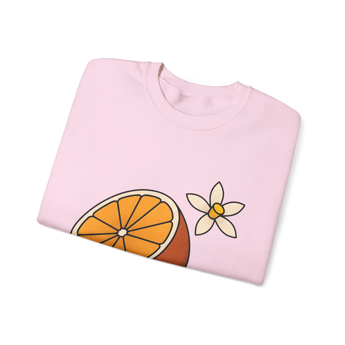 Tangerine Segment Sweatshirt Boho Chic Gardening Gift Women Modern Sweatshirt Mandarin Sweatshirt Bohemian Fan Contemporary Sweatshirt Gardener Graphic Classic