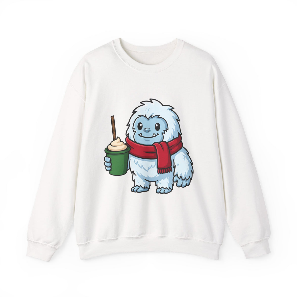 Abominable Snowman Christmas Holiday Gift Comic Yeti Xmas Fan Cartoon Holiday Chibi Sweatshirt