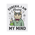 Scientist Cat Blanket Cat Science Gift Women Vintage Blanket Feline Blanket Cat Fan Retro Blanket Scientific Graphic Hand Drawn Beaker Blanket