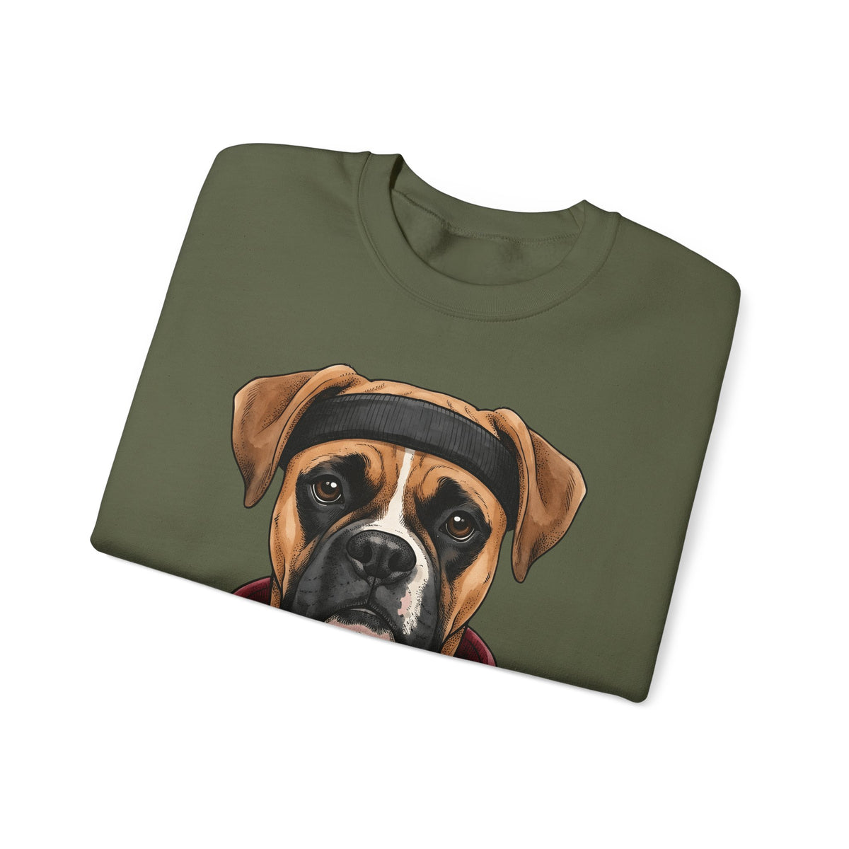 Boxer Puppy Sweatshirt Dog Apparel Gift Women Cartoon Sweatshirt Puppy Sweatshirt Dog Fan Canine Sweatshirt Clothing Graphic Line Art Pullover Sweatshirt