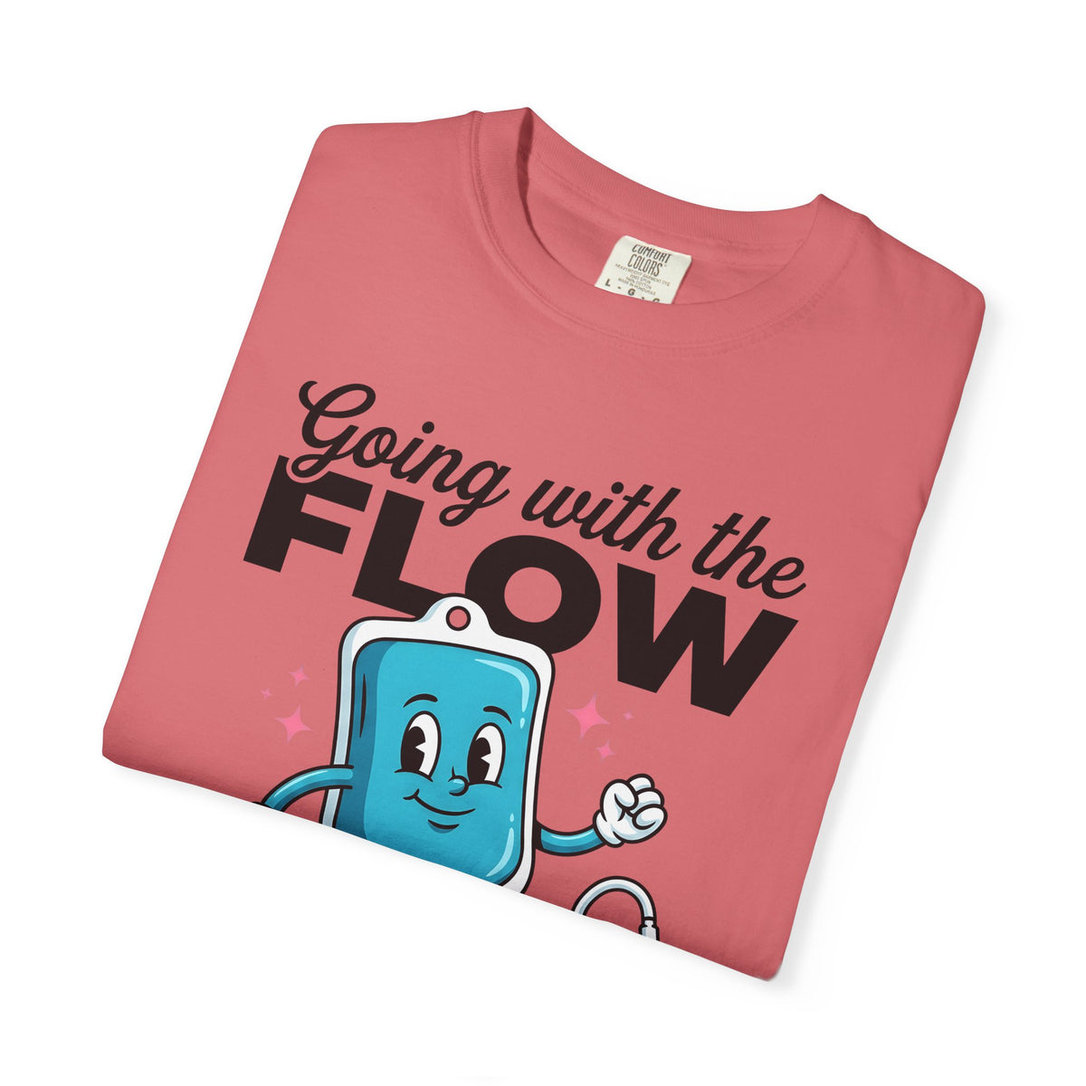 Cartoon Iv T-Shirt T-Shirt Nurses Medical Gift Women Cute T-Shirt Iv T-Shirt T-Shirt Nurse Enthusiast Kawaii T-Shirt Healthcare Graphic Retro Roller Skates