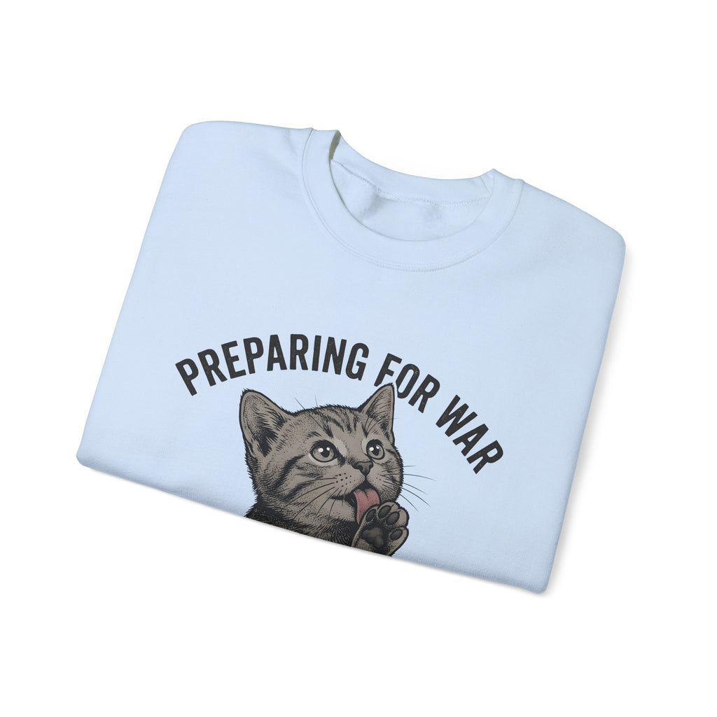 Striped Cat Cat Jokes Gift Sketch Tabby Cat Feline Fan Drawing Retro Claw Sweatshirt