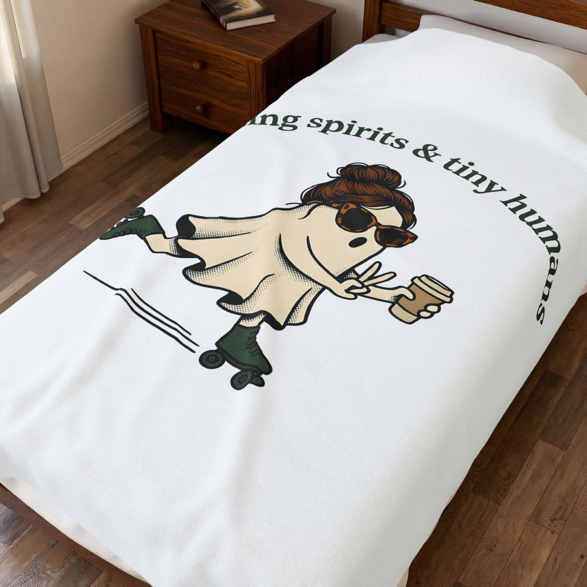 Phantom Mom Blanket Moms Holiday Gift Women Anime Blanket Ghost Mom Blanket Mom Fan Mother Blanket Christmas Graphic Classic Cup Blanket