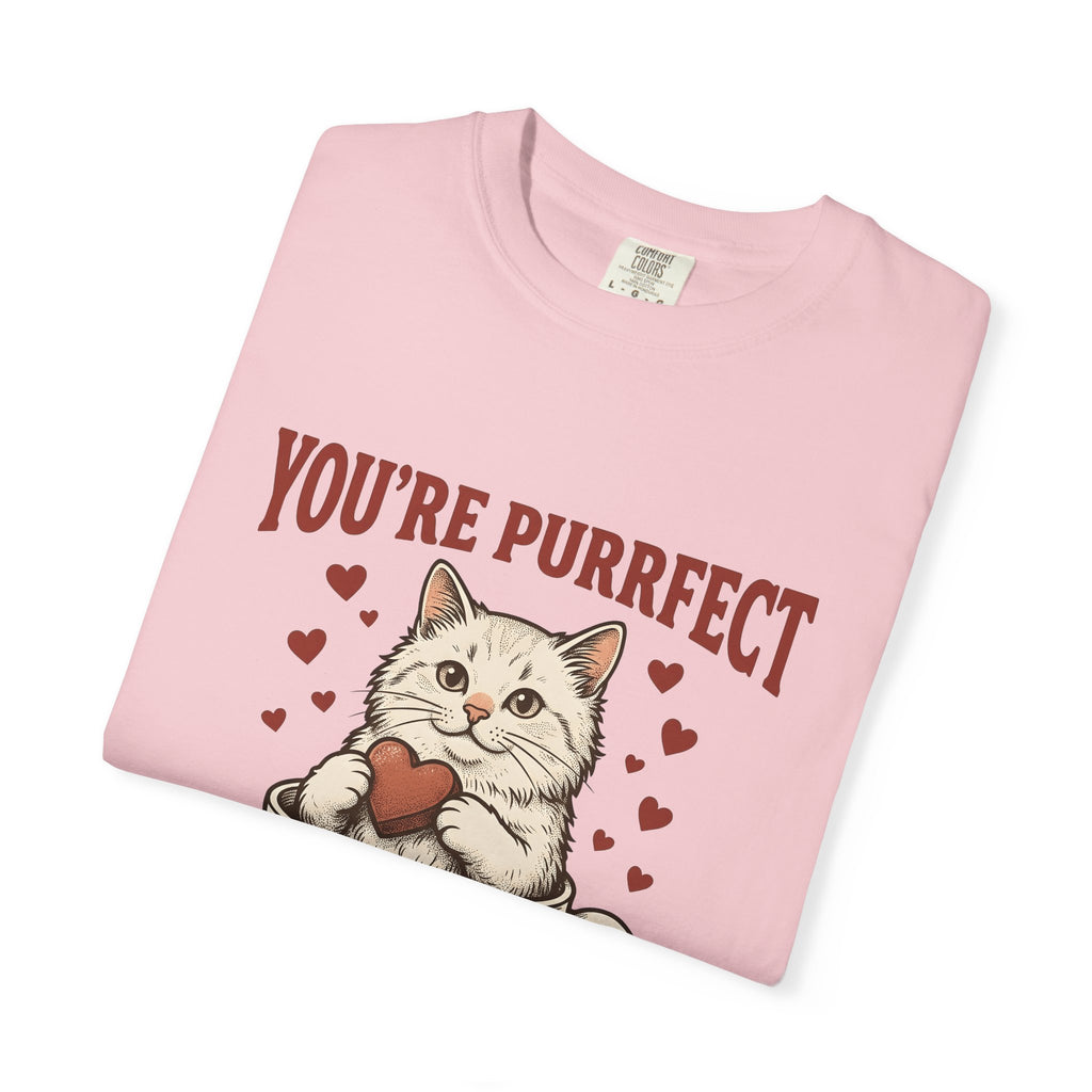 Kitten T-Shirt T-Shirt Cat Hearts Gift Women Retro T-Shirt Coffee T-Shirt T-Shirt Cat Fan Feline T-Shirt Vintage T-Shirt Valentine Graphic Sketch Love Symbols