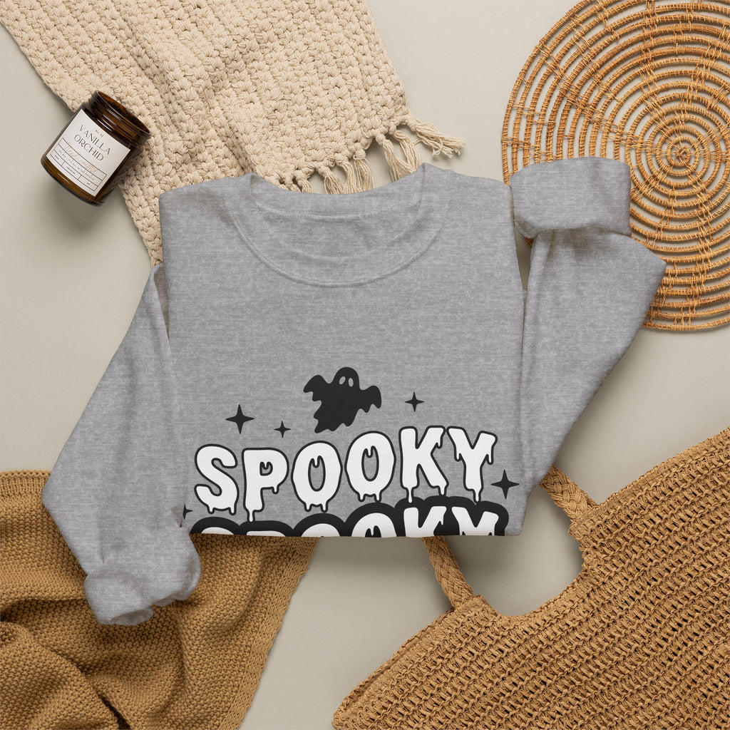 Spirit Design Sweatshirt Halloween Thriller Gift Women Modern Sweatshirt Spirituality Sweatshirt Horror Fan Abstract Sweatshirt Suspense Graphic Vintage Web