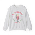 Milkshake Illustration Sweatshirt Desserts Cafe Gift Women Antique Sweatshirt Shake Sweatshirt Dessert Fan Retro Sweatshirt Coffee Graphic Vintage-Inspired