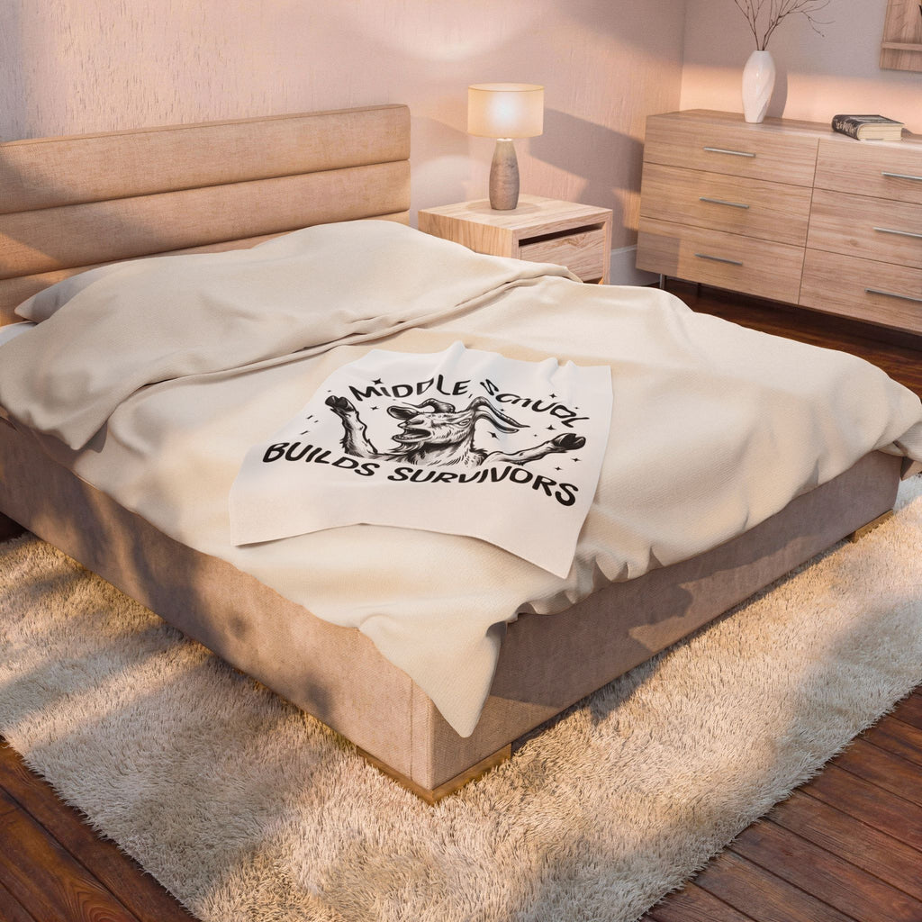 Goat Drawing Blanket Teachers Comedy Gift Women Cartoon Blanket Kid Blanket Educator Enthusiast Comic Graphic Classic Sparkle Blanket