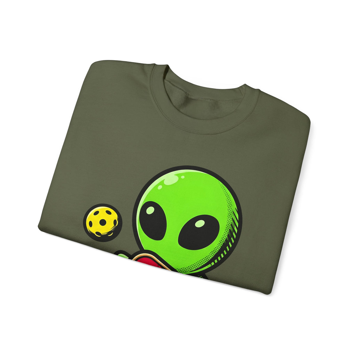 Alien Pickleball Sweatshirt Pickleball Humor Gift Women Cute Sweatshirt Alien Pickleball Sweatshirt Pickleball Fan Kawaii Sweatshirt Comedy Graphic Cartoon