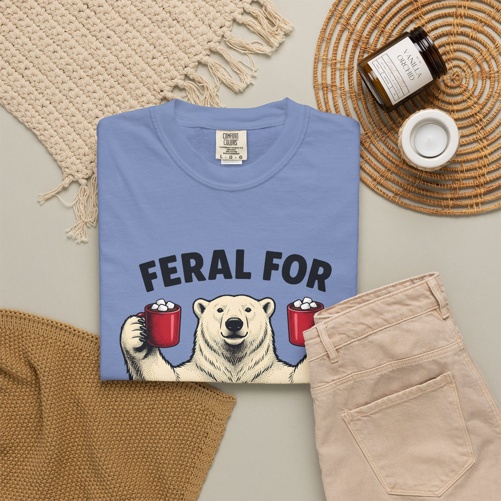 White Bear Holiday Frost Gift Rustic Polar Bear Christmas Fan Winter Cartoon Tea Mug T-Shirt