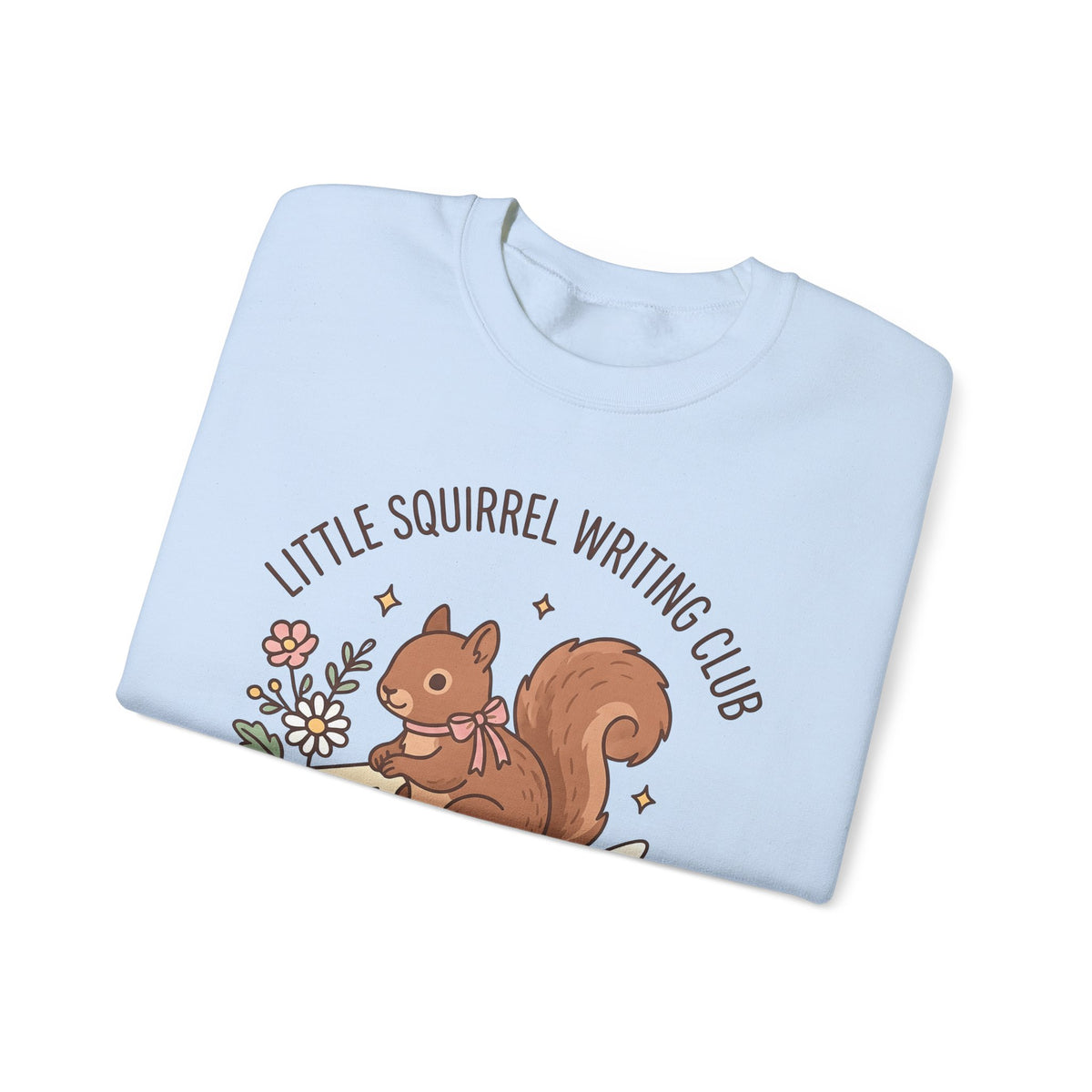 Squirrel Tower Papers Sweatshirt Writing Critter Gift Women Playful Sweatshirt Paper Tower Sweatshirt Author Fan Stationery Sweatshirt Animal Graphic Line Art