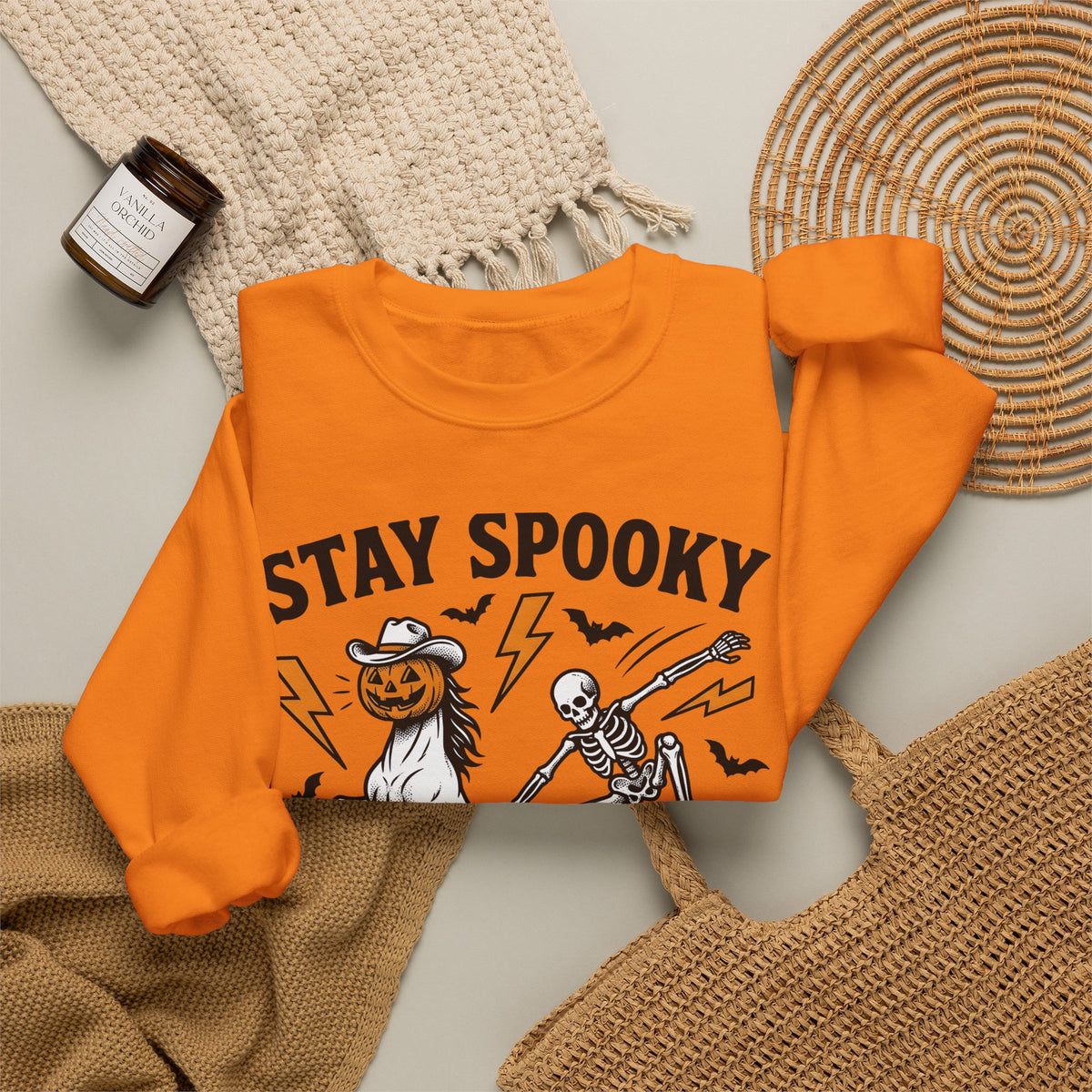 Pumpkin Horse Face Sweatshirt Halloween Macabre Gift Women Nostalgic Sweatshirt Gourd Sweatshirt Horror Fan Spooky Sweatshirt Dark Graphic