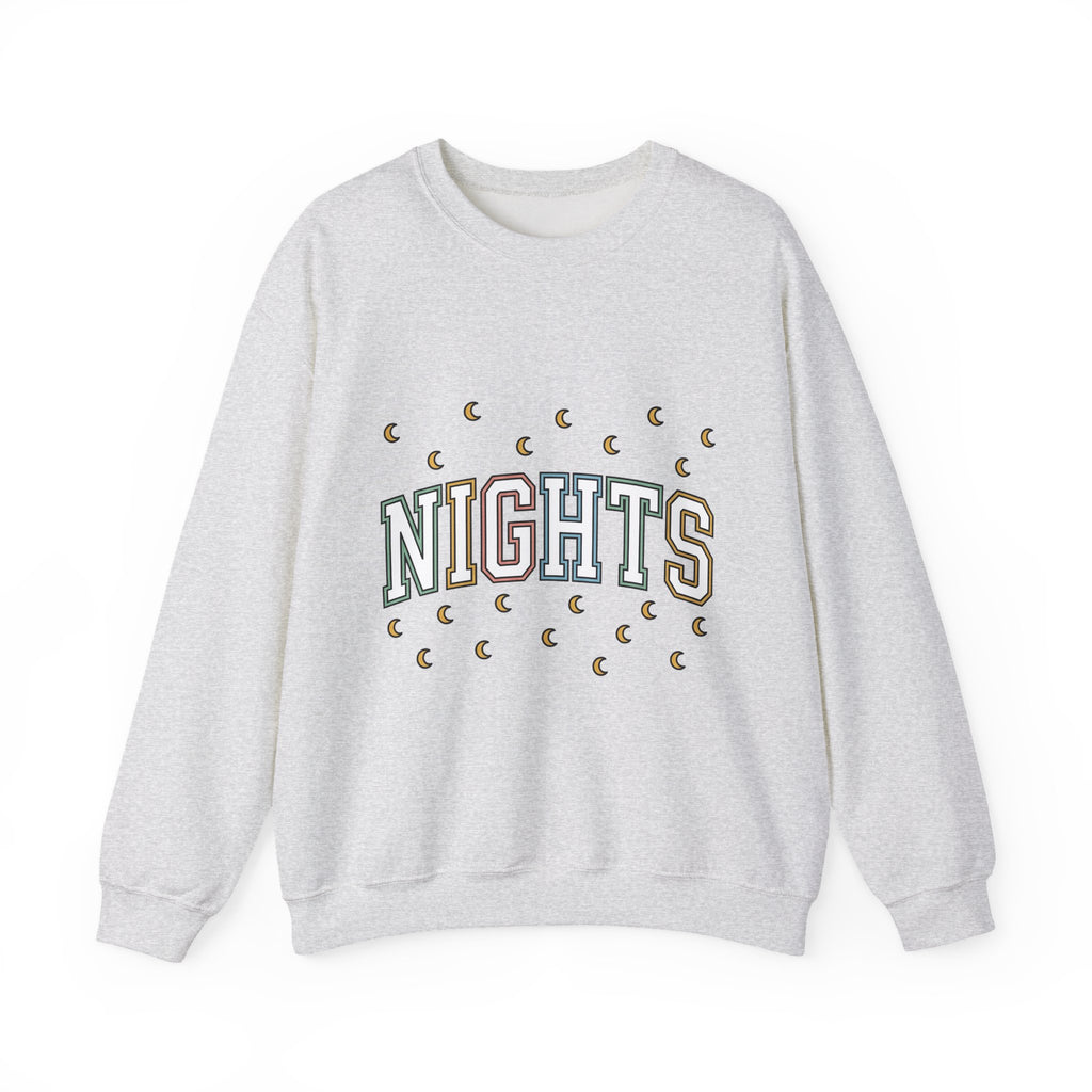 College Lettering Sweatshirt Nurses Job Gift Women Strong Sweatshirt Typography Sweatshirt Nurse Enthusiast Bold Sweatshirt Occupation Graphic Vintage Moon