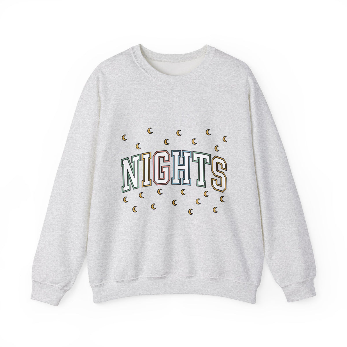 College Lettering Sweatshirt Nurses Job Gift Women Strong Sweatshirt Typography Sweatshirt Nurse Enthusiast Bold Sweatshirt Occupation Graphic Vintage Moon