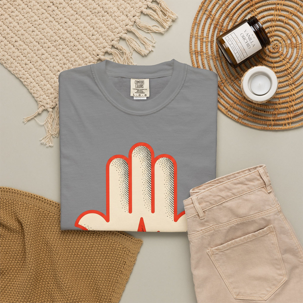 Hamsa Hand T-Shirt Boho Chic Spiritual Gift Women Minimalist T-Shirt Hand Of Fatima T-Shirt Bohemian Enthusiast Simple T-Shirt Mystical Graphic