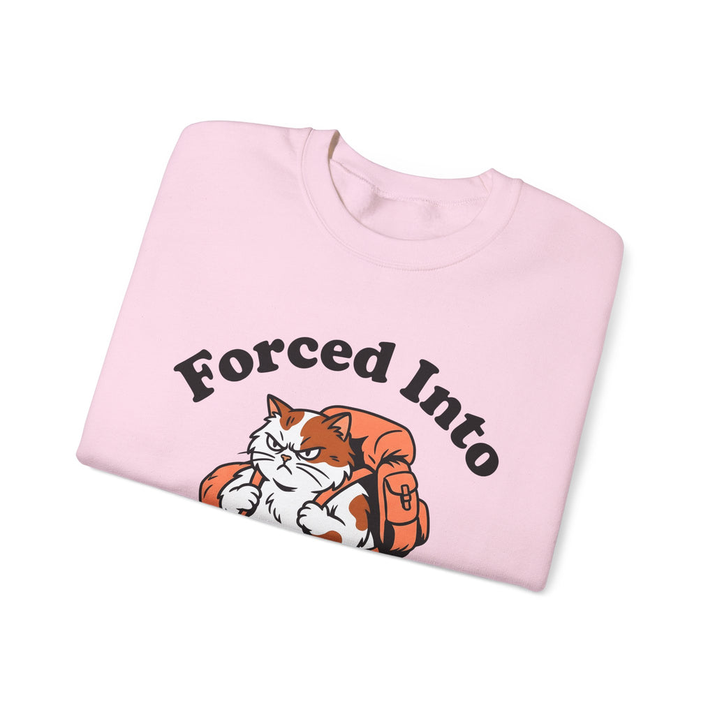 Hiking Cat Sports Activities Adventure Gift Cartoon Kitty Athlete Enthusiast Comic Exploration Sweatshirt