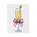 Flute Glass Holiday Occasion Gift Minimalist Glassware Christmas Fan Simple Celebration Blanket