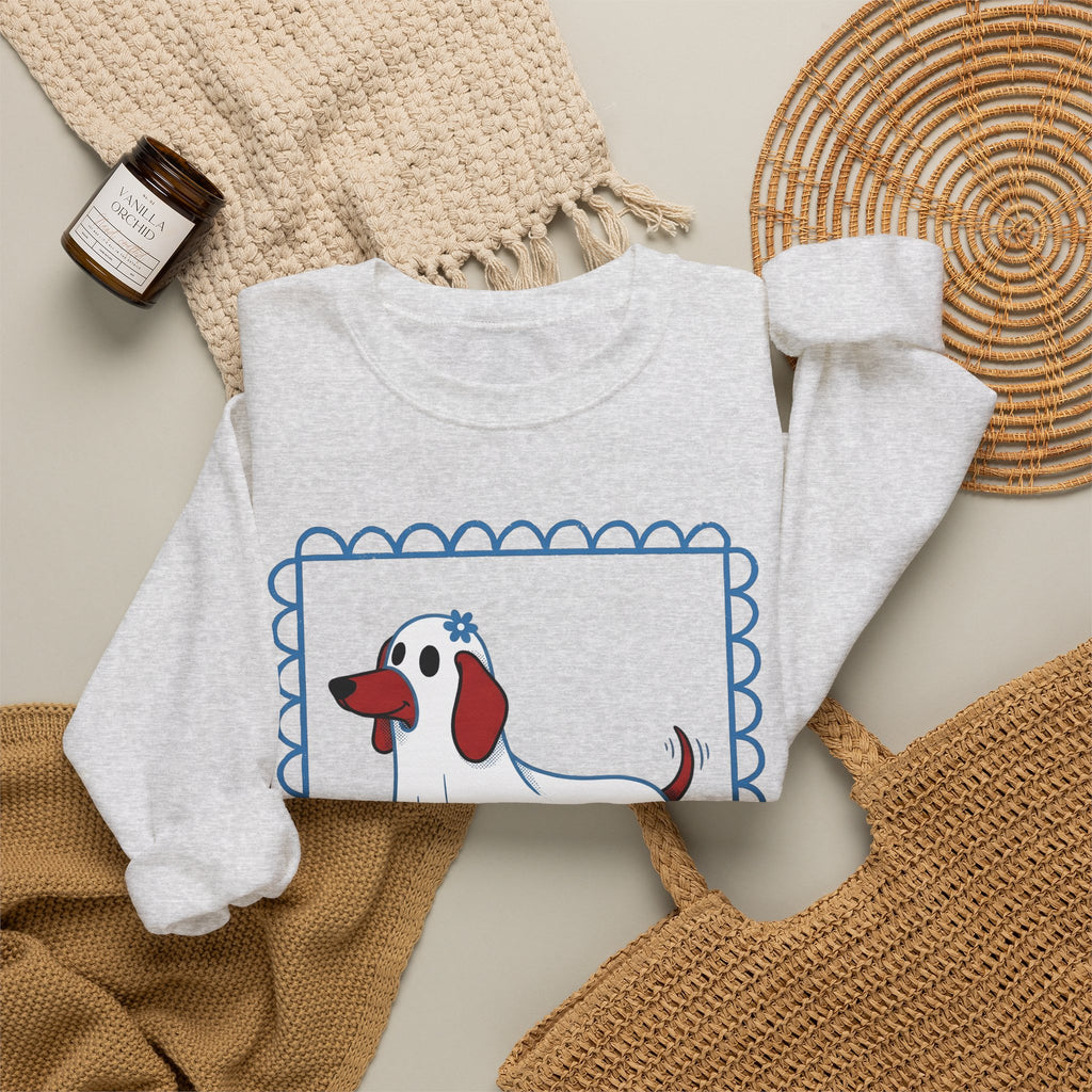 Dachshund Ghost Halloween Dog Gift Cartoon Wiener Sweatshirt