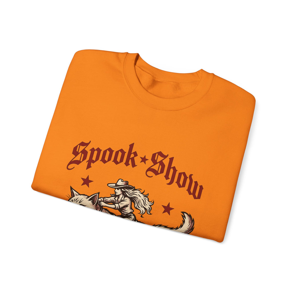 Cowgirl Kitten Halloween Rodeo Gift Farmhouse Kitten Horror Fan Rustic Rodeo Nostalgic Twinkles Sweatshirt