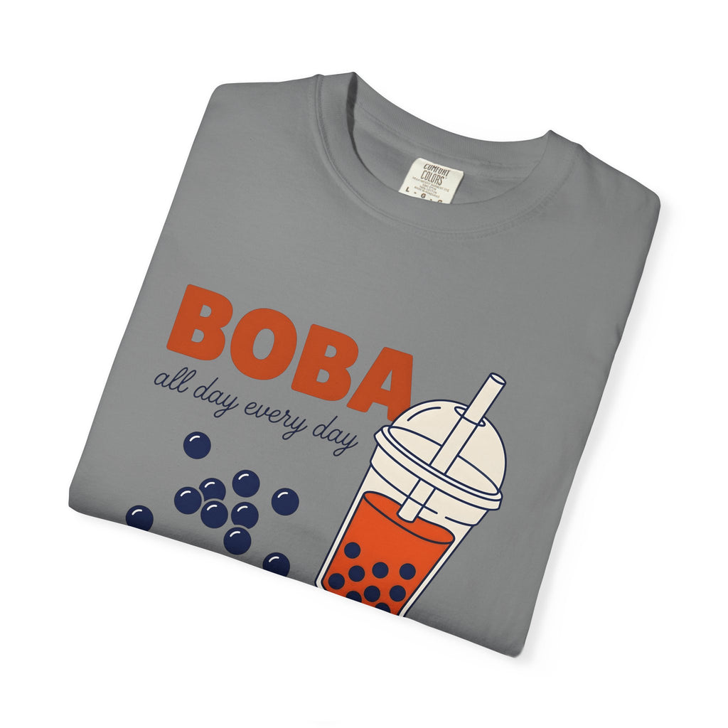 Tapioca Tea T-Shirt Boba Dessert Gift Women Hand Drawn T-Shirt Bubble Tea T-Shirt Boba Fan Hand Drawn T-Shirt Sweet Graphic Line Art Carp T-Shirt
