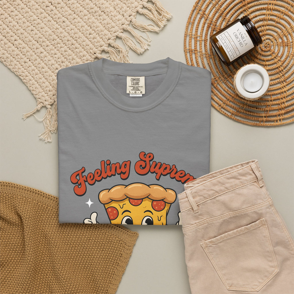 Pizza Cartoon T-Shirt Pizza Food Gift Women Cute T-Shirt Pizza T-Shirt Pizza Fan Kawaii T-Shirt Cuisine Graphic Retro Stars T-Shirt