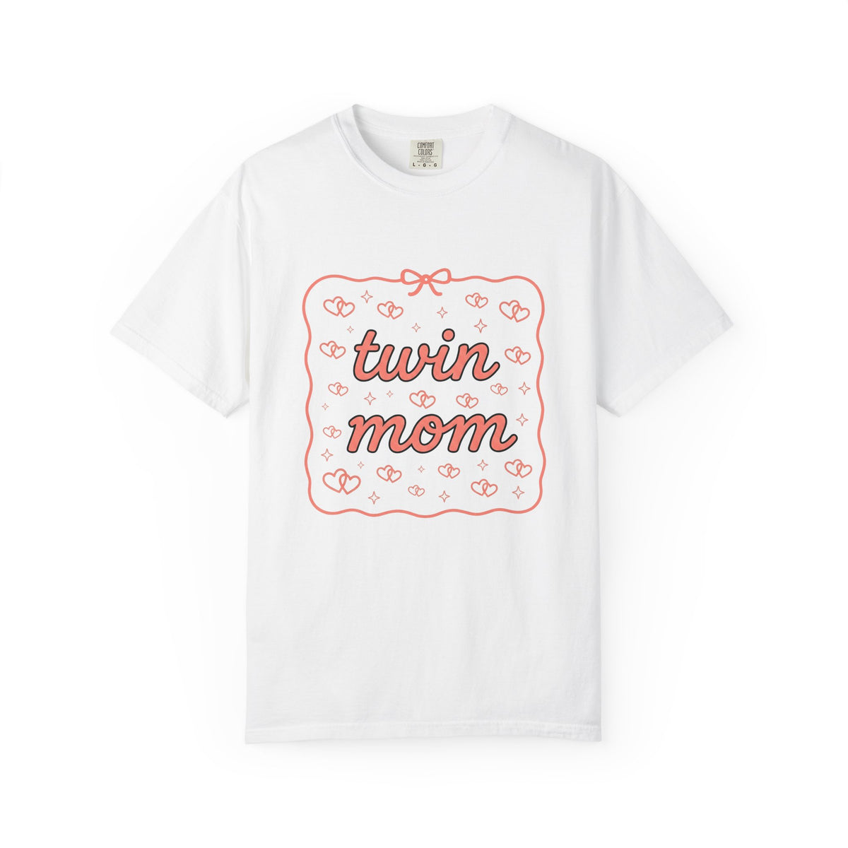 Romantic Motif T-Shirt Moms Kin Gift Women Playful T-Shirt Love T-Shirt Motherhood Fan Whimsical T-Shirt Family Graphic Outline Knot T-Shirt